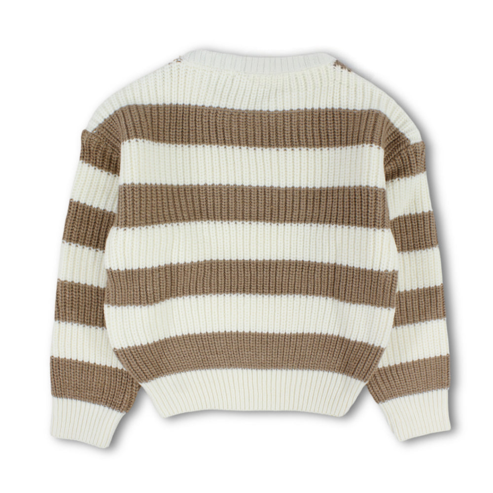 Girls Knitted Pullover – Camel