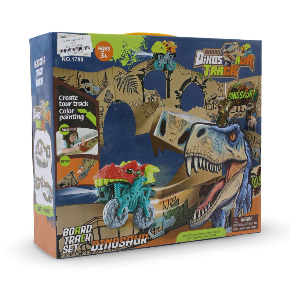 1788 7Pcs Dinosaur Rail Vehicle