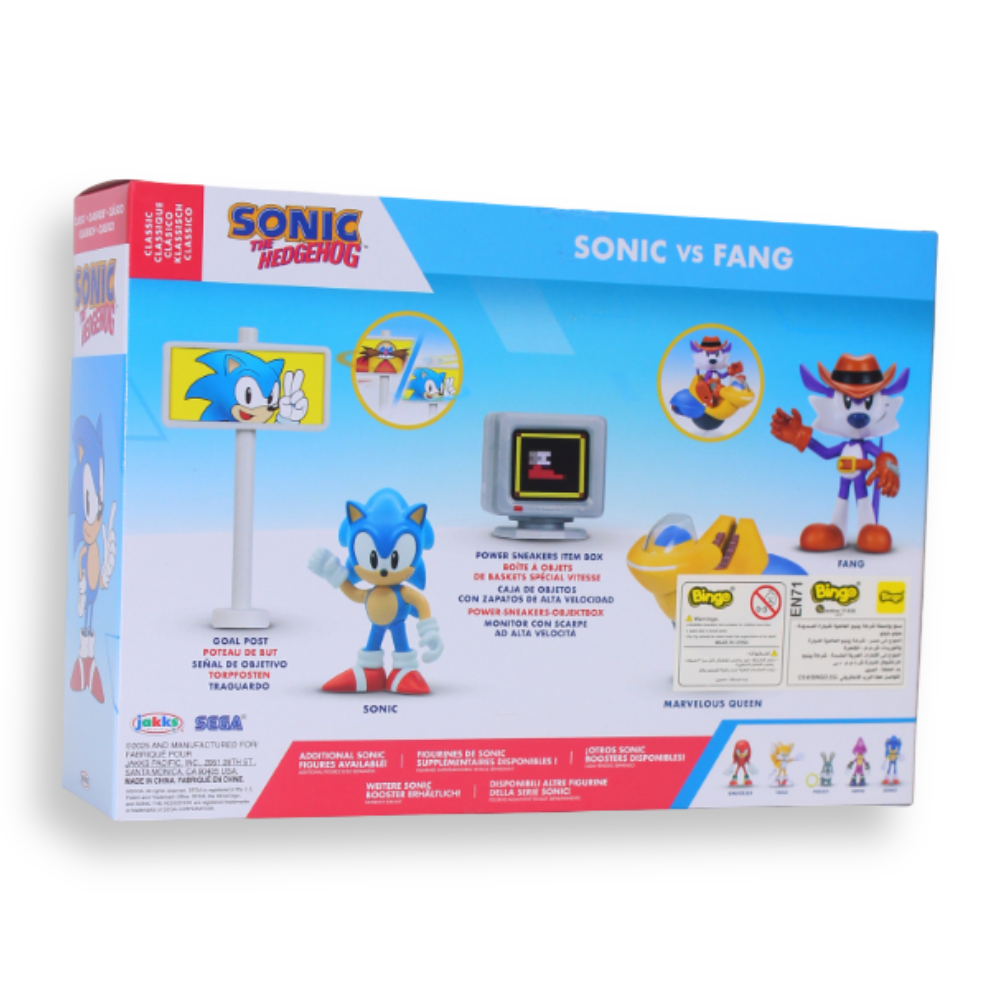 Jakks Games: Sonic the Hedgehog - Sonic Vs Fang Action Figure Diorama Set (2.5 Inch)