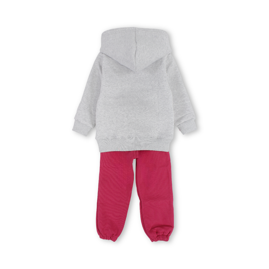 Girls Cotton Long-Sleeved Pajama – Love Teddy Bear Print