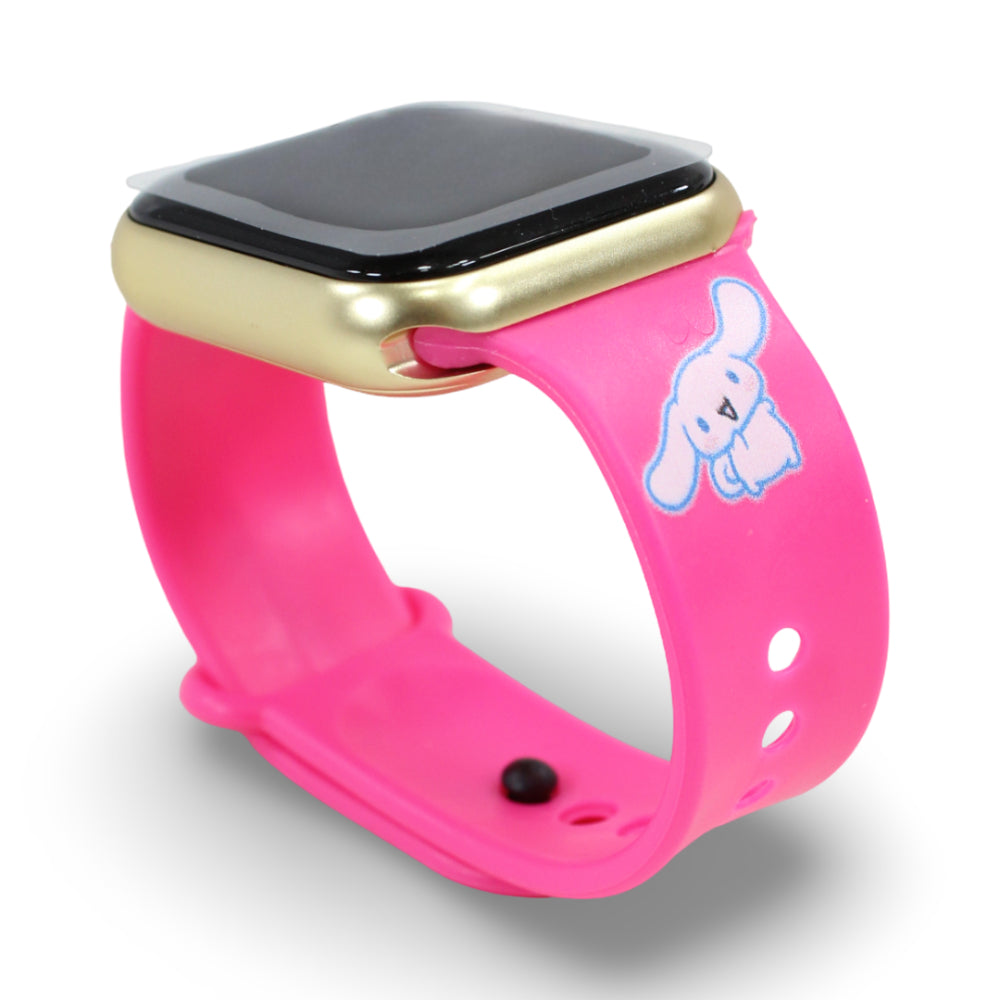 LED Touch Electronic Watch SQUARE(12Pcs/PDQ) – Cinnamoroll Fuchsia