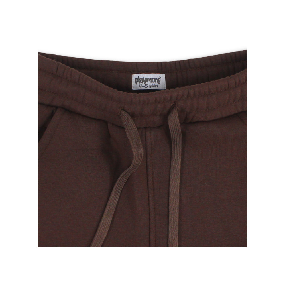Boys Cotton Sweatpants – Brown
