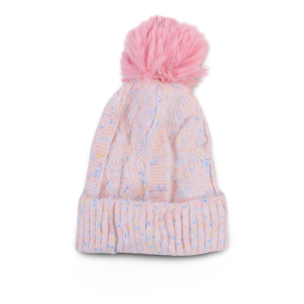 Girls Winter Ice Cap – Salmon