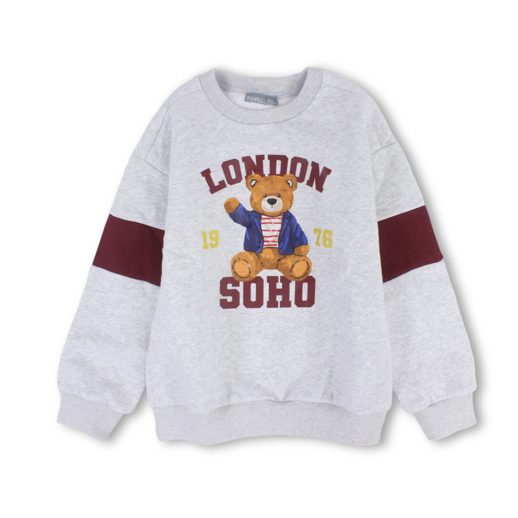 Boys Cotton Sweatshirt – Grey
