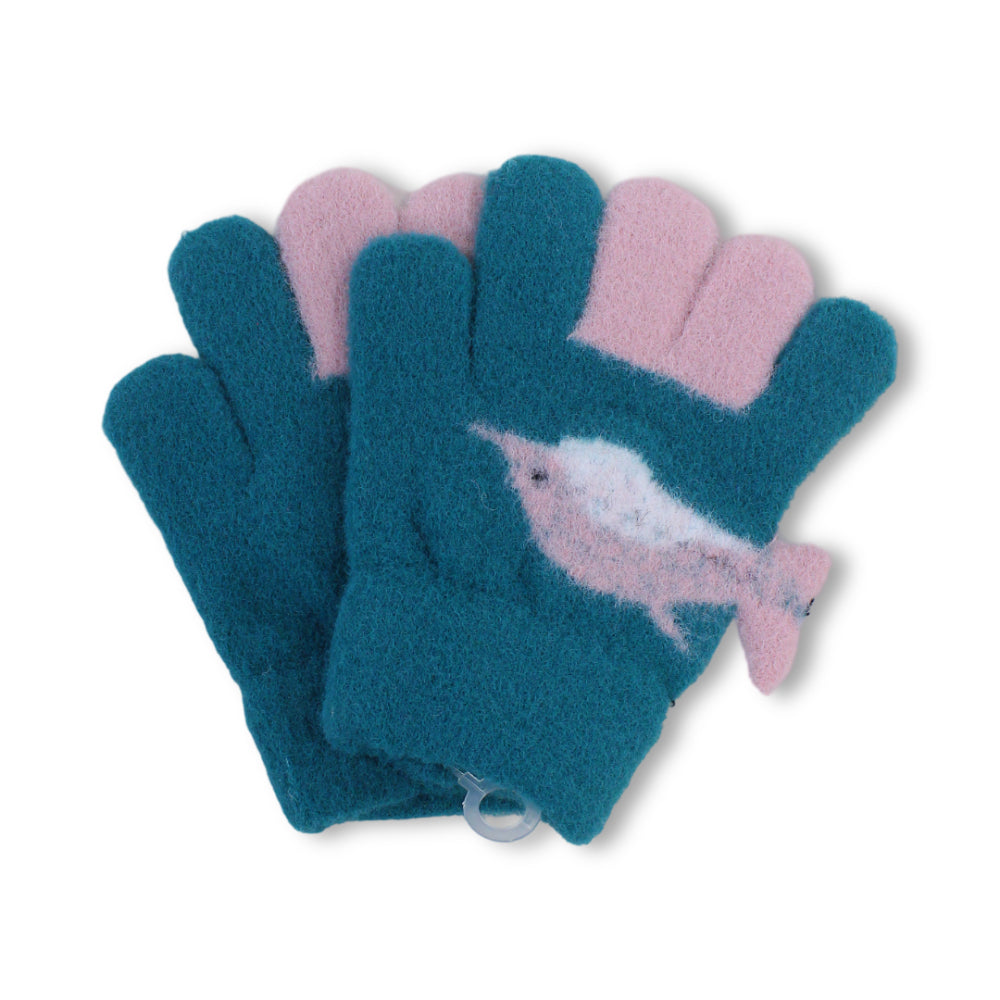Girls Winter Gloves – Teal