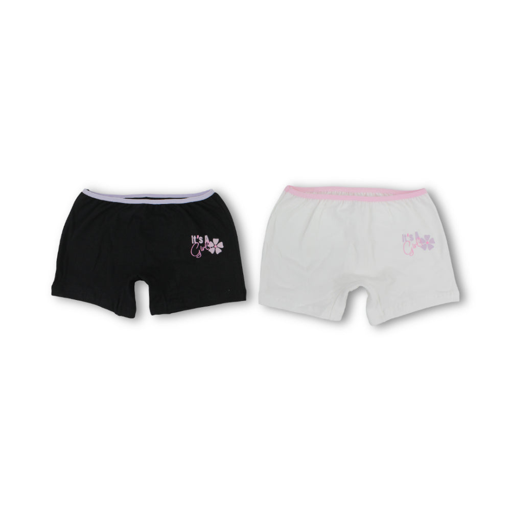 Girls Cotton Printed Panties – Pack Of 2