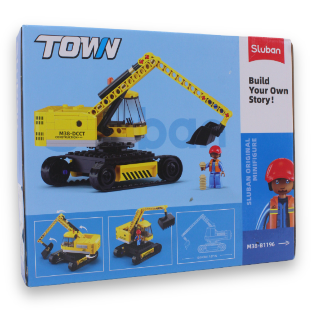 Town E6 Small Excavator Building Set – 152 Pieces