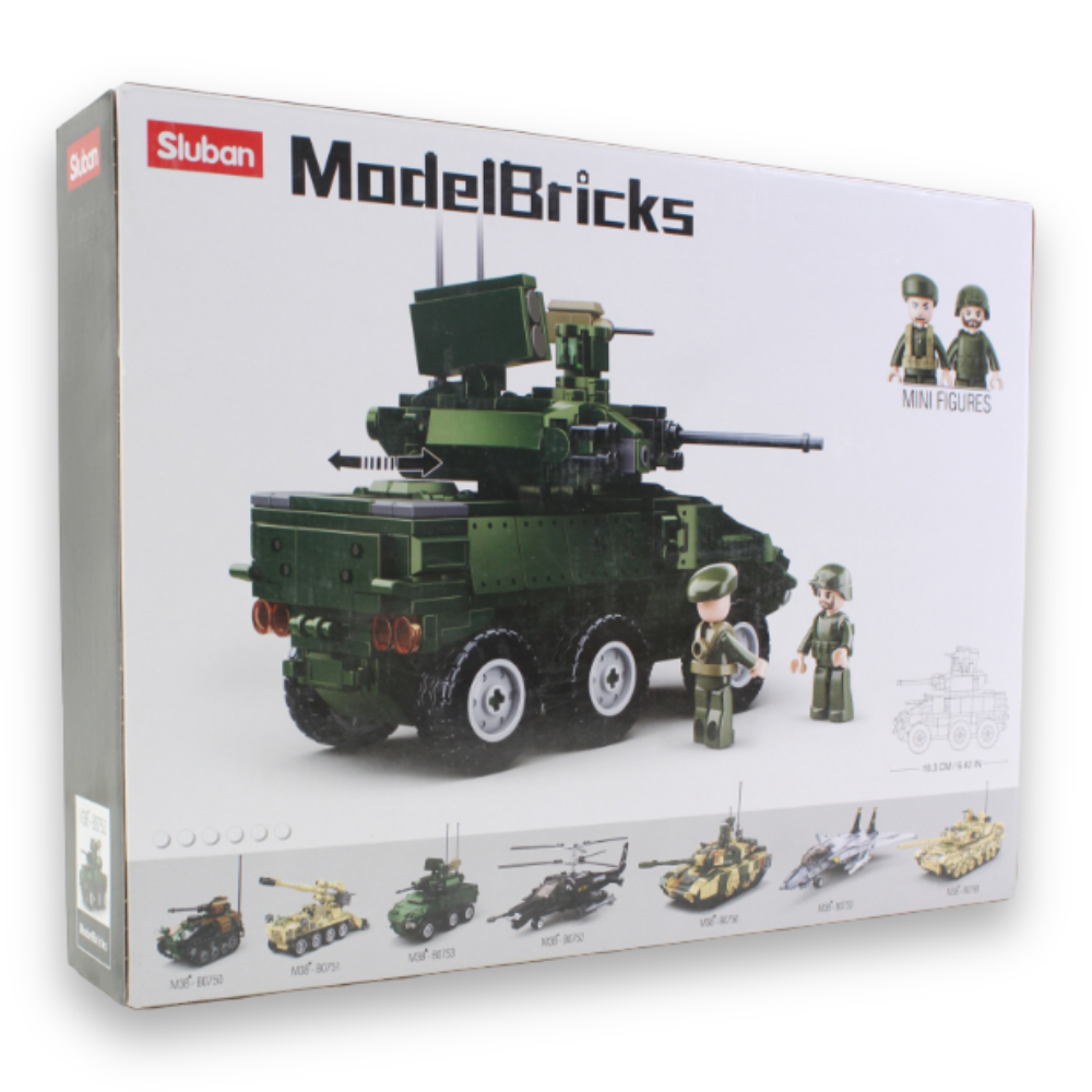 Model Bricks EBRC 6x6 Wheeled Infantry Combat Vehicle – 382 Pieces