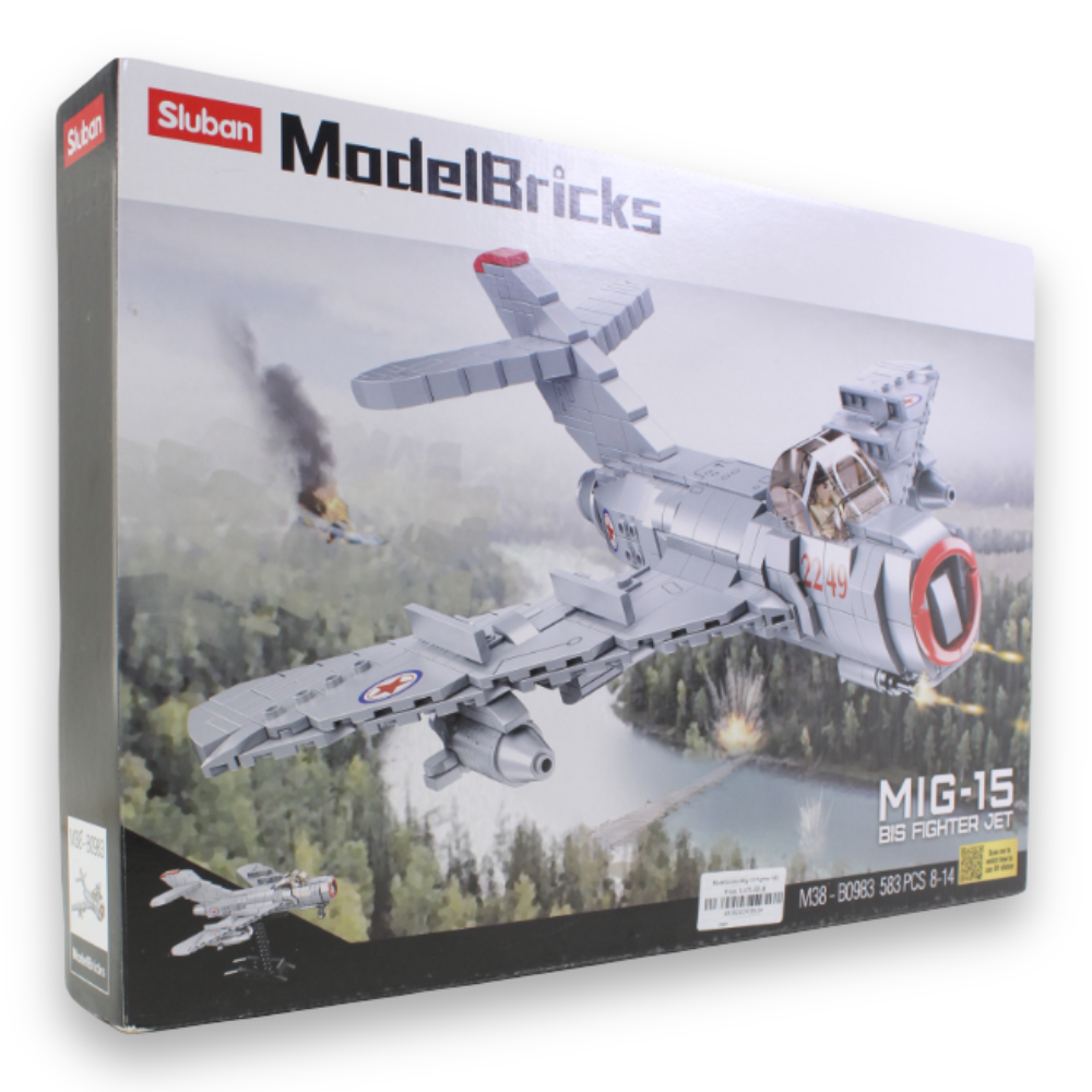 Model Bricks MiG-15 Fighter Building Set – 583 Pieces