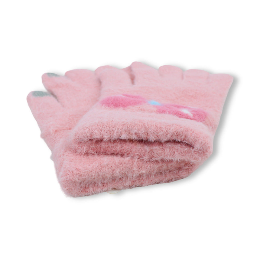 Girls Winter Gloves – Salmon