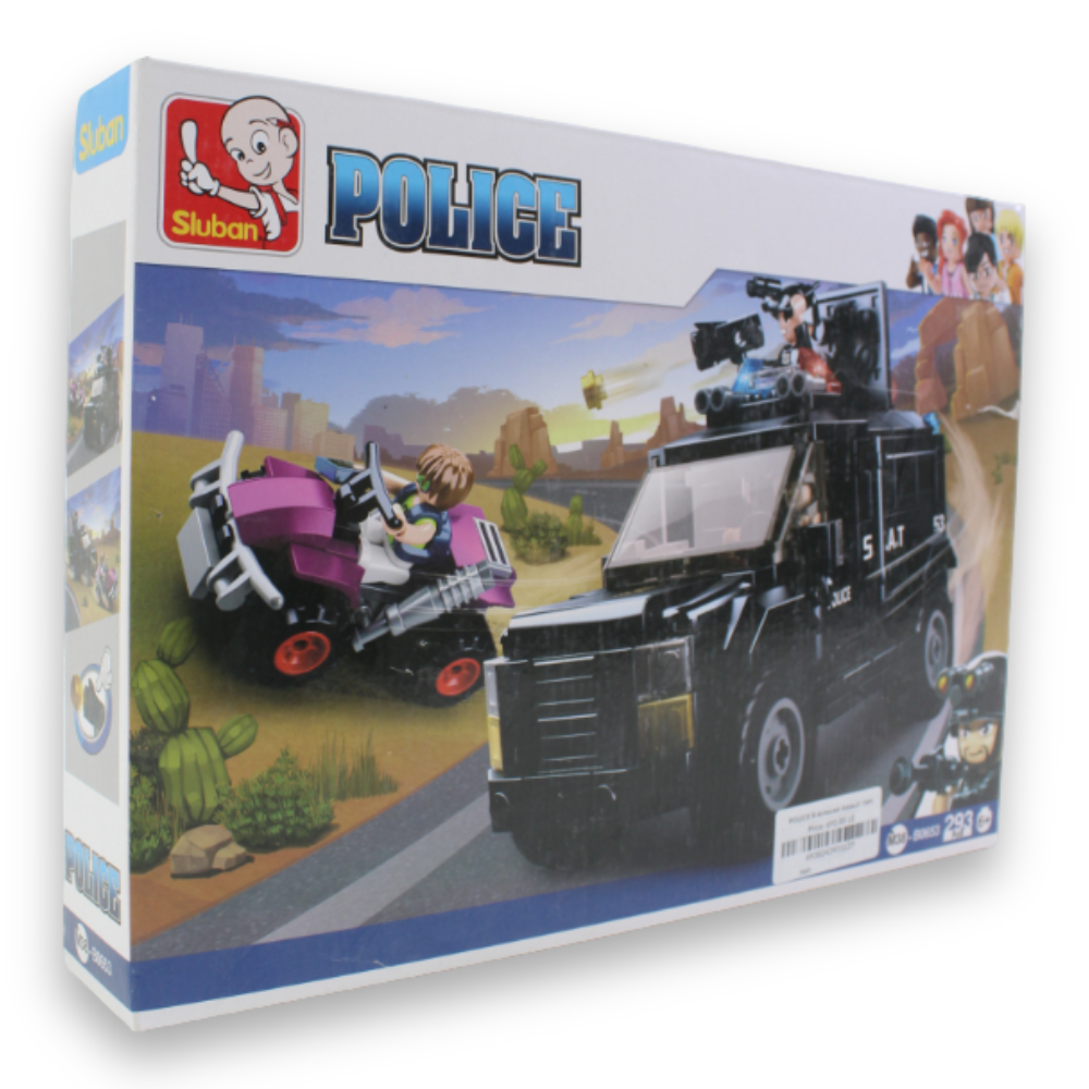 Police II Armored Assault Vehicle Building Set – 293 Pieces