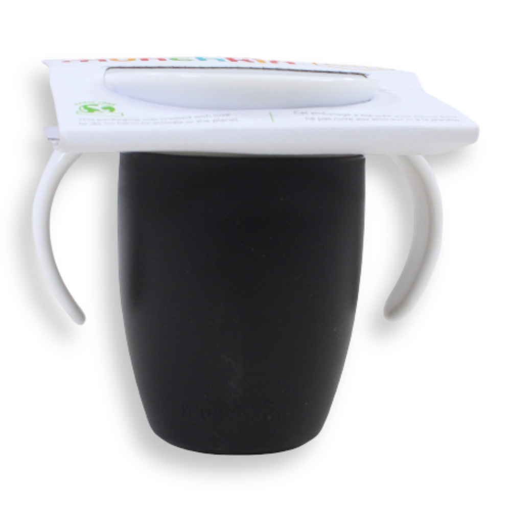 Munchkin Miracle® 360° Trainer Cup 7 oz – Black, 6 Months+