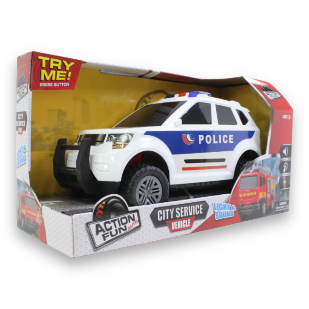 Friction Power Police Truck with Light & Sound