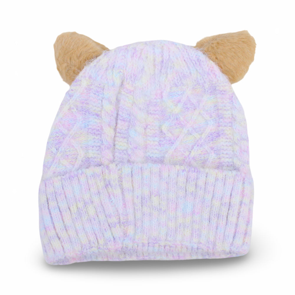 Girls Winter Ice Cap – Purple
