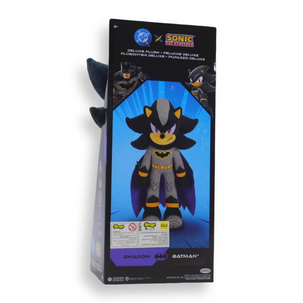 Jakks Games: Sonic the Hedgehog x DC Shadow as Batman Deluxe Plush (13 Inch)