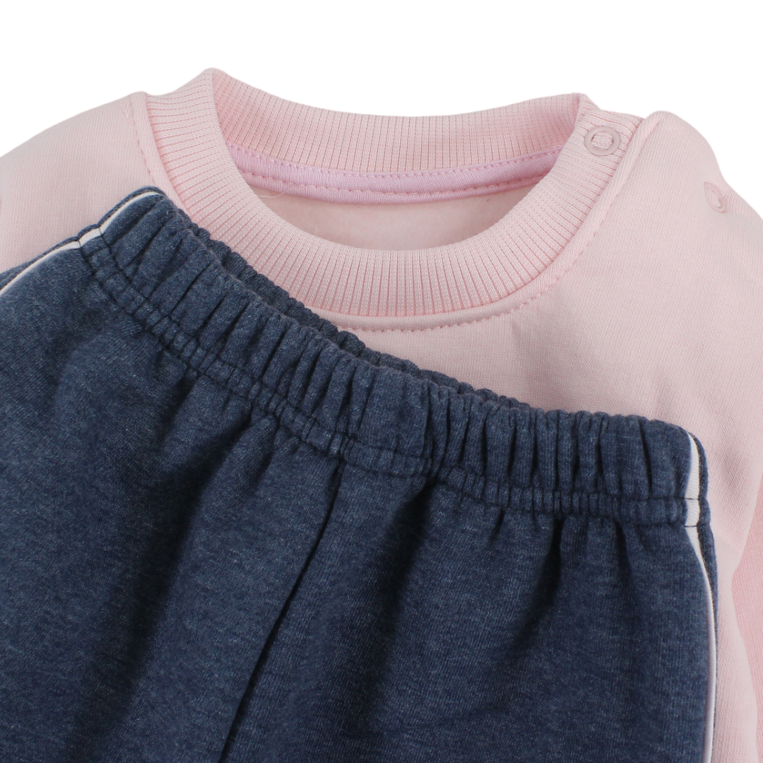 Baby Girls Cotton Long-Sleeved Pajama – Elephant Print