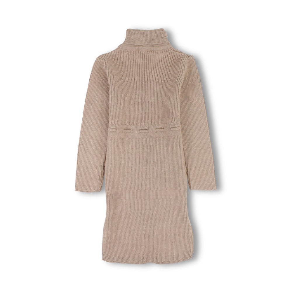 Girls Knitted Long-Sleeved Dress