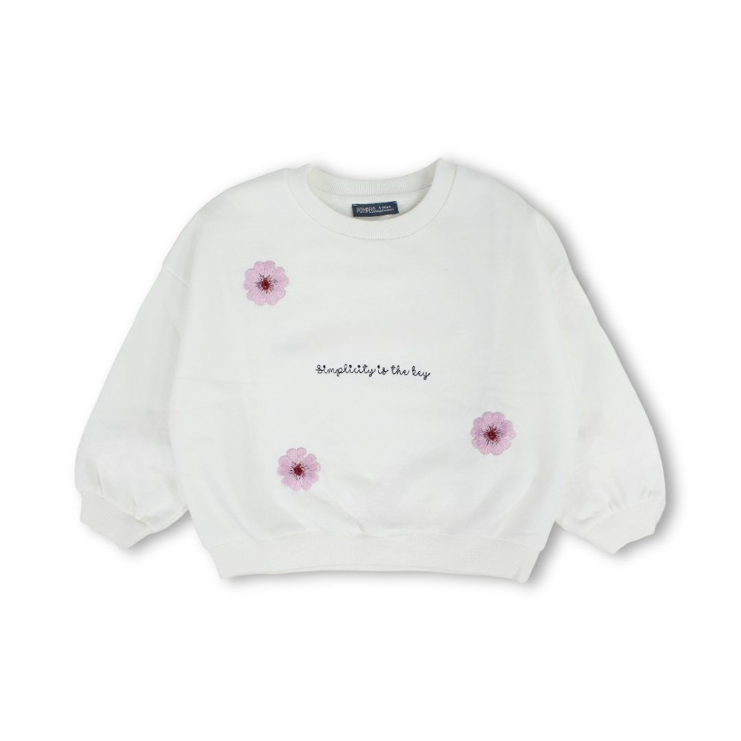 Girls Sweatshirt – Off-White