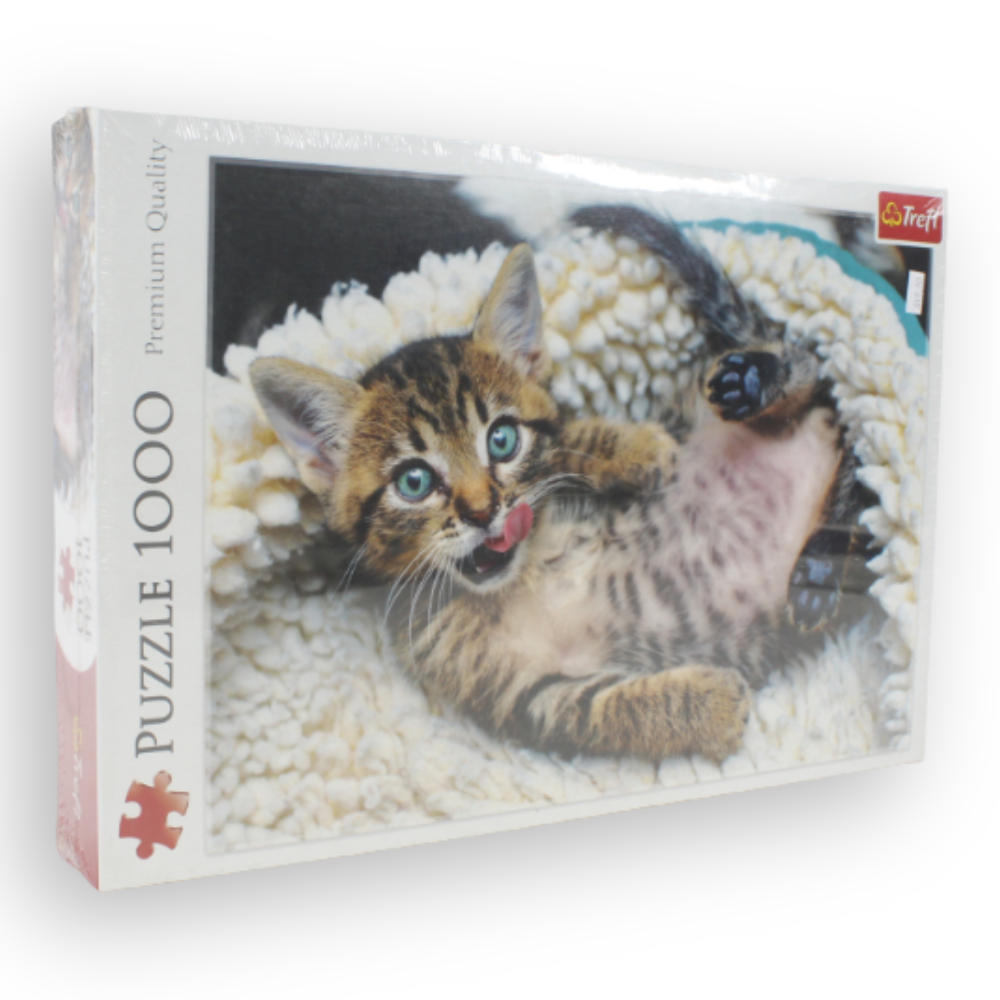 Trefl 1000-Piece Jigsaw Puzzle – Happy Kitten