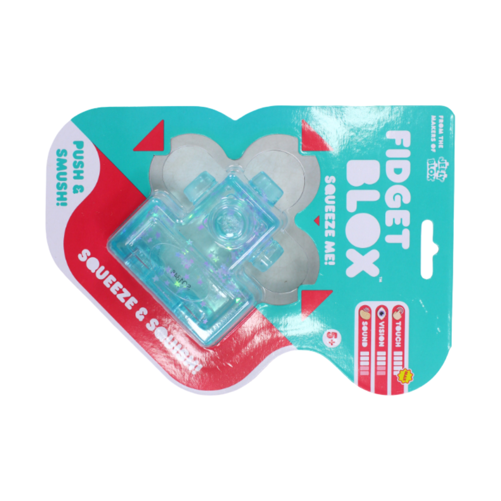 Fidget Blox Wave 2 Squish & Squeeze Blue – 1 Pc