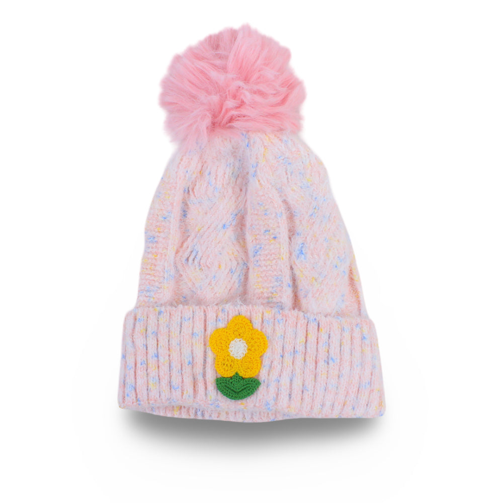 Girls Winter Ice Cap – Salmon