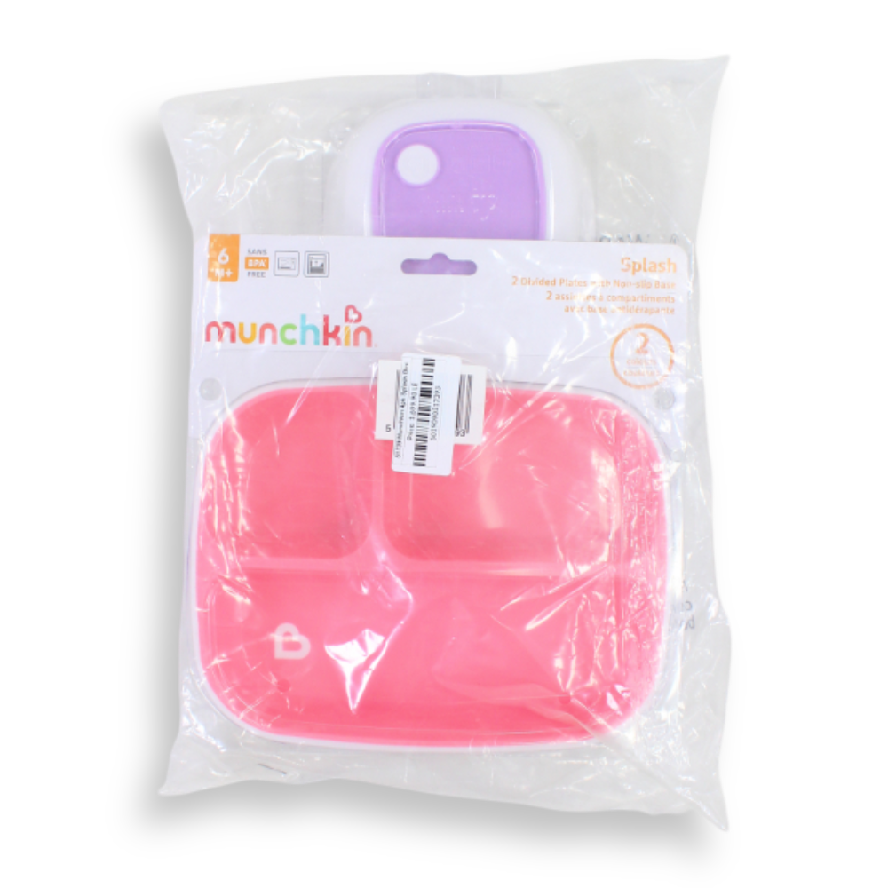 Munchkin 4pk Splash Dining Set-Pink/Purple