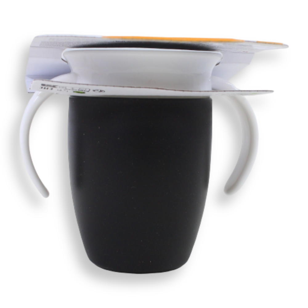 Munchkin Miracle® 360° Trainer Cup 7 oz – Black, 6 Months+