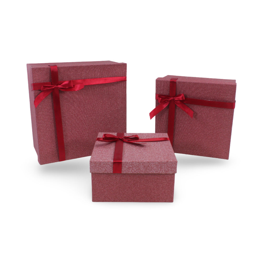 Square Gift Box with Bow – Size No. 1