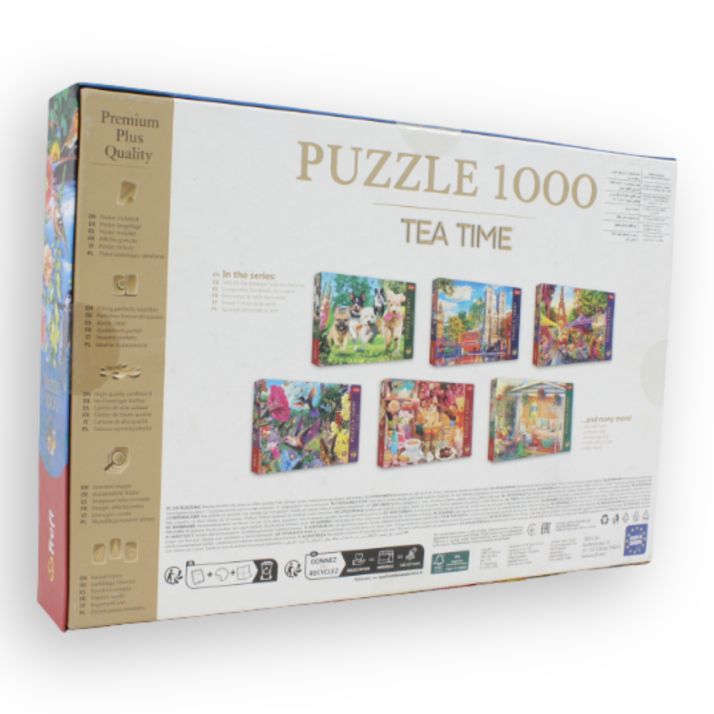 Trefl 1000-Piece Jigsaw Puzzle – Tea Time: Singing Birds
