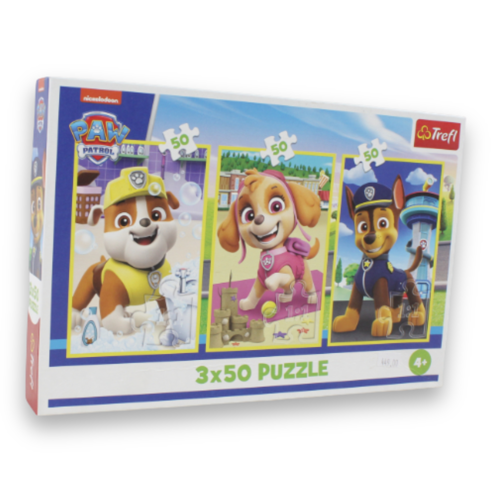Trefl Paw Patrol Jigsaw Puzzle Set – 3 x 50 Pcs
