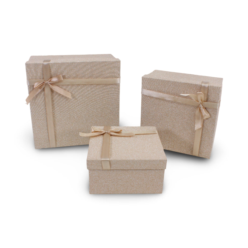 Square Gift Box with Bow – Size No. 1