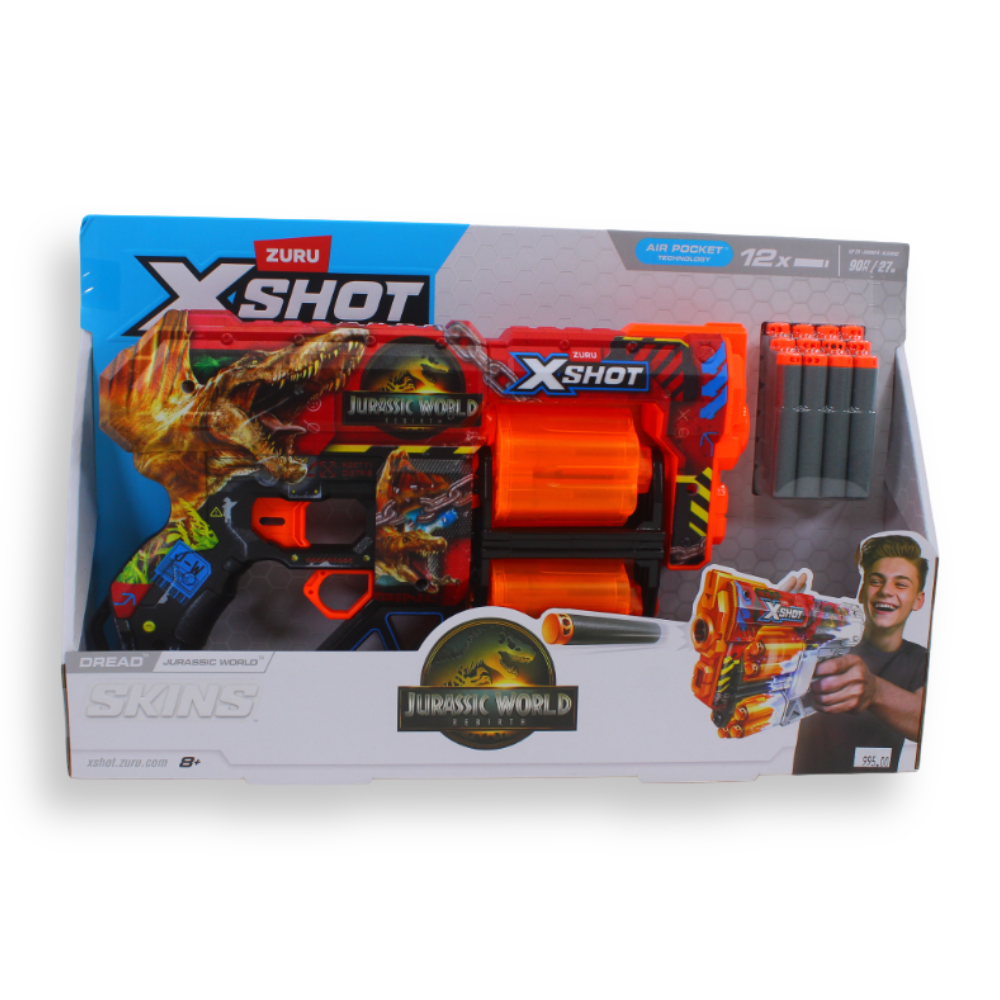 ZURU - X-Shot - Skins Dread Jurassic World (Series 1) (12 Darts)