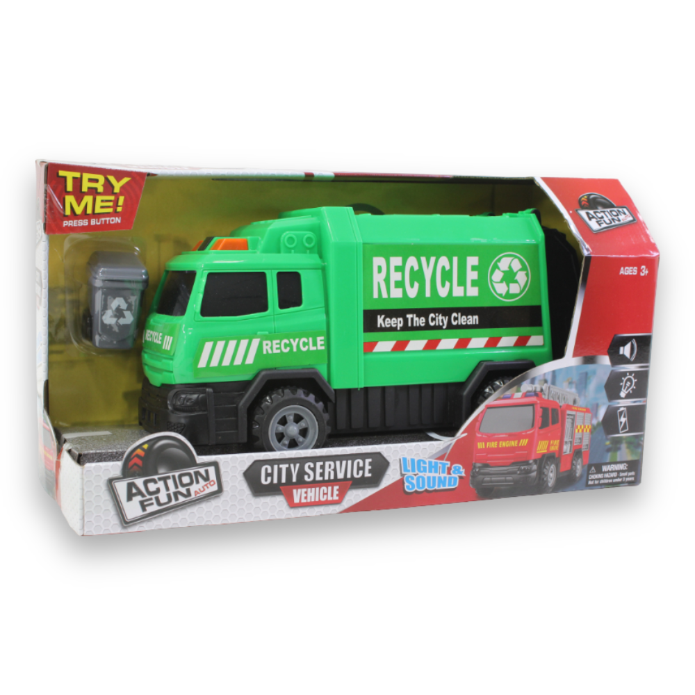 Friction Power Garbage Truck with Light & Sound