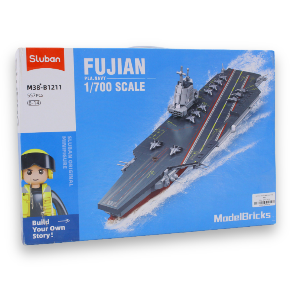 Model Bricks 1/700 Aircraft Carrier Fujian Building Set – 557 Pieces