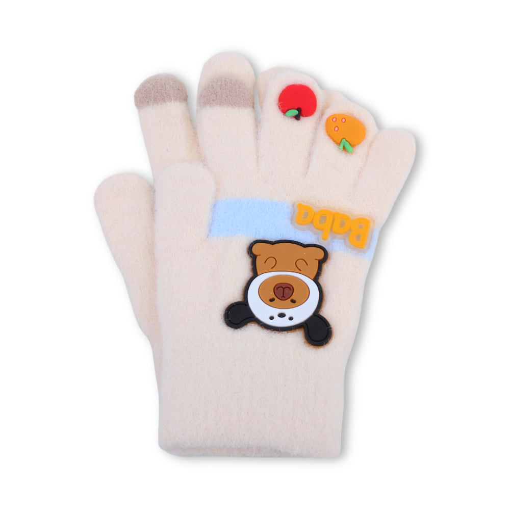 Girls Winter Gloves – Beige