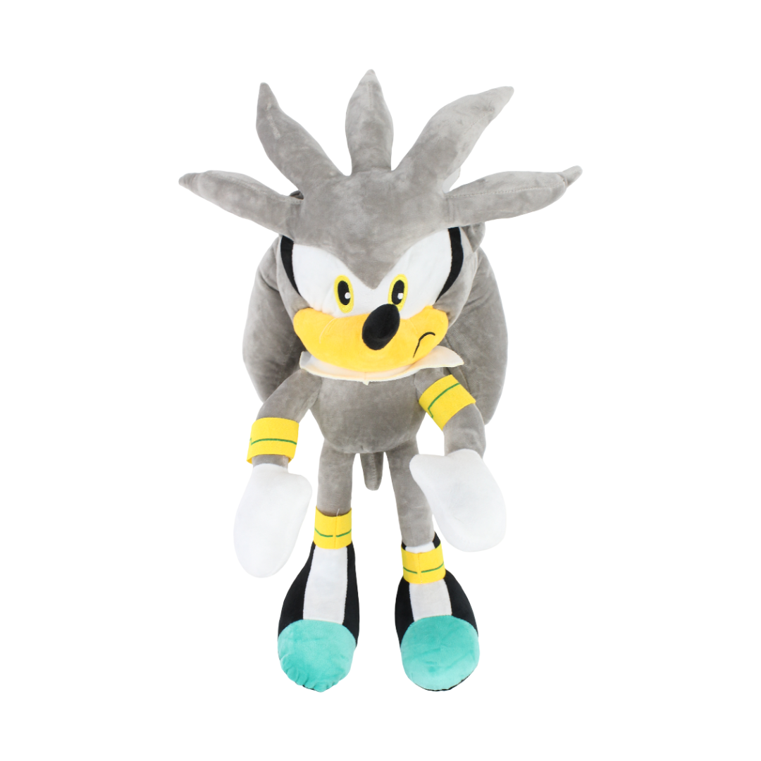 Sonic The Hedgehog Silver Plush Figure – Silver, Large