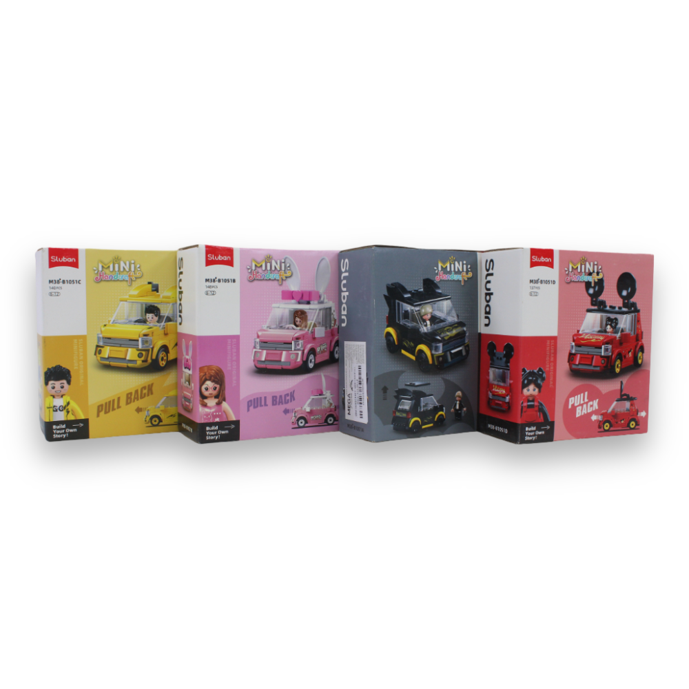 Mini Handcraft Pull-Back Mini Car – 4 Assorted Types