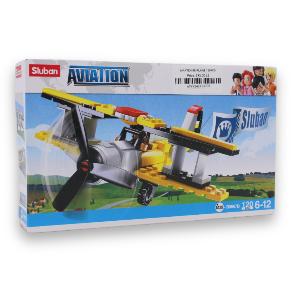 Aviation III Plane Building Set – 120 Pieces