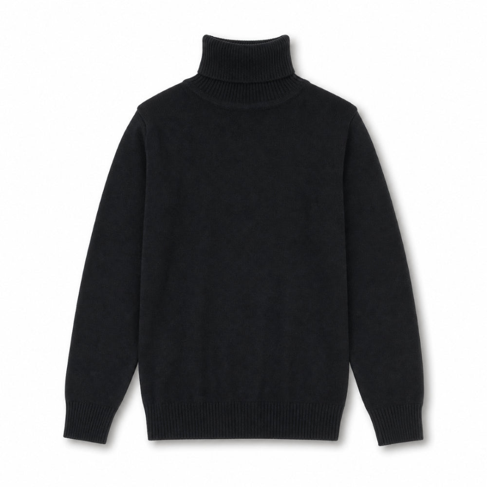 Girls Cotton Long-Sleeved High Collar Undershirt
