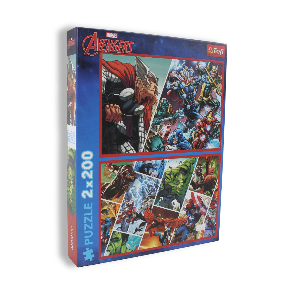 Trefl Marvel Avengers: Defenders Of The World Jigsaw Puzzle Set – 2 x 200 Pcs