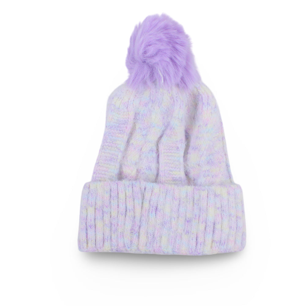 Girls Winter Ice Cap – Purple