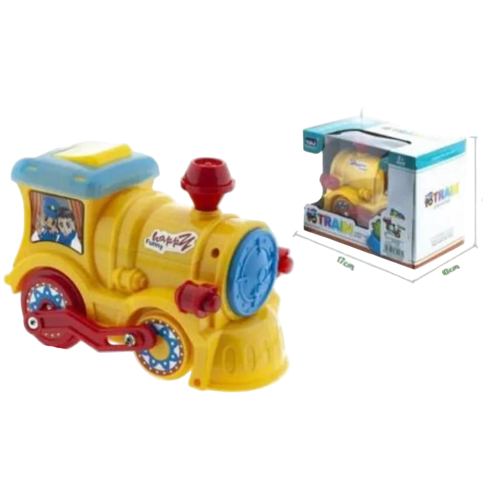"Happy Funny" Train with (Lights & Sounds) – Yellow - Toys - OKO