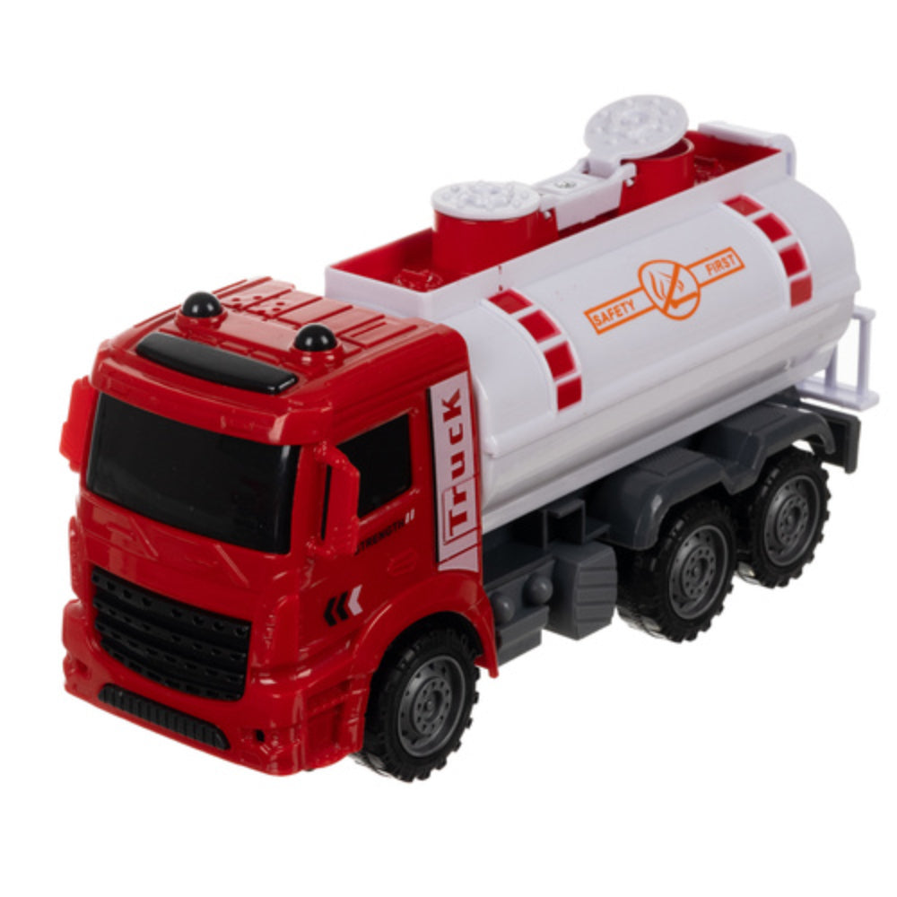 Friction-Powered 6x6 Petroleum Tanker Truck (Sound & Light) - Toys - OKO