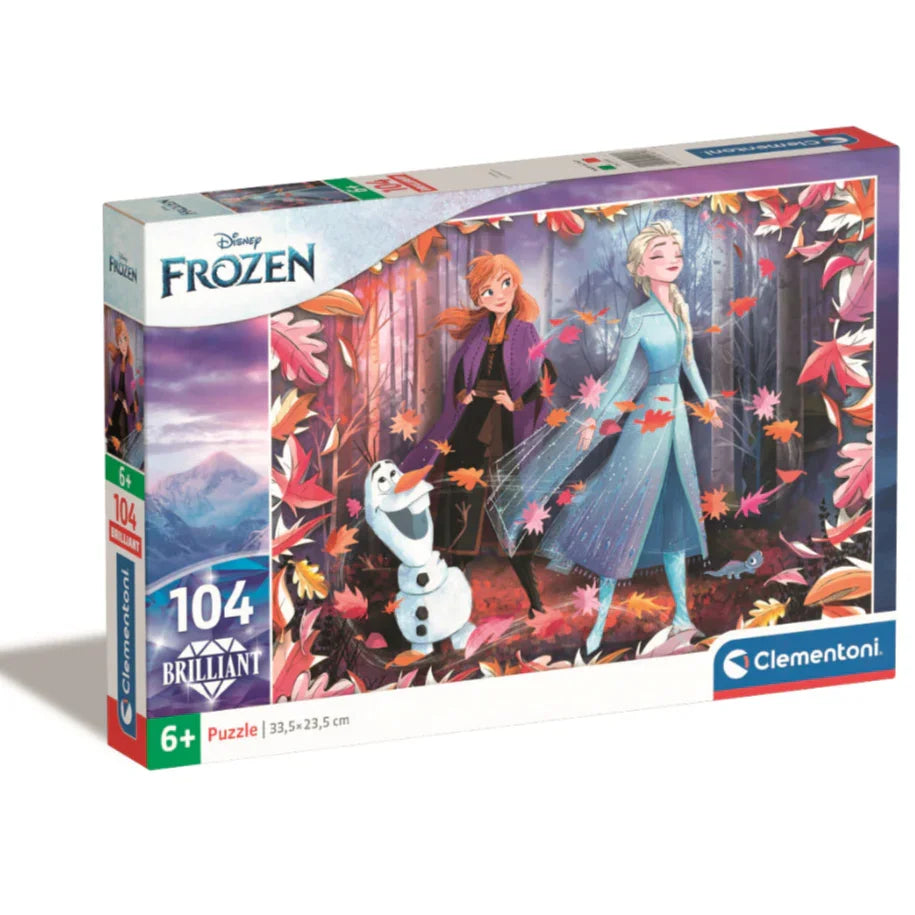 Clementoni Frozen Brilliant Puzzle – 104 Pcs - Toys
