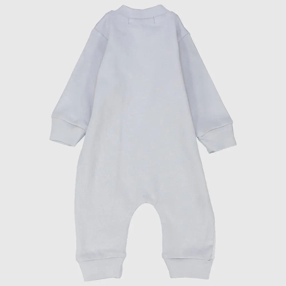 Grey Best Friends Long-Sleeved Baby Footless Onesie - Ourkids - Berceau