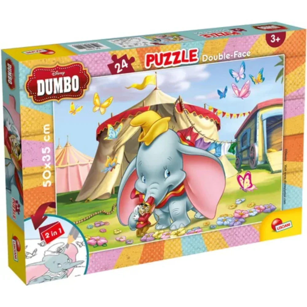 Lisciani Dumbo Double-Face Puzzle - 24 Pieces - Toys