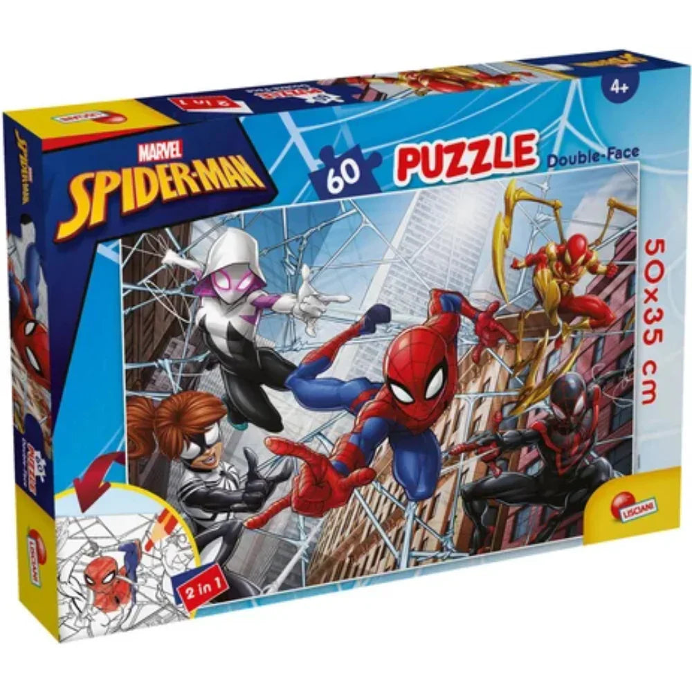 Lisciani Spiderman Double-Face Puzzle - 60 Pieces