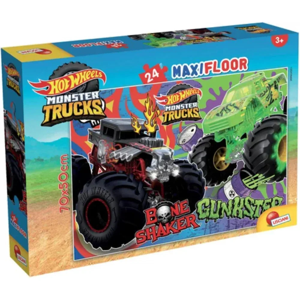 Lisciani Hot Wheels Monster Trucks Maxi Floor Puzzle - 24 Pieces