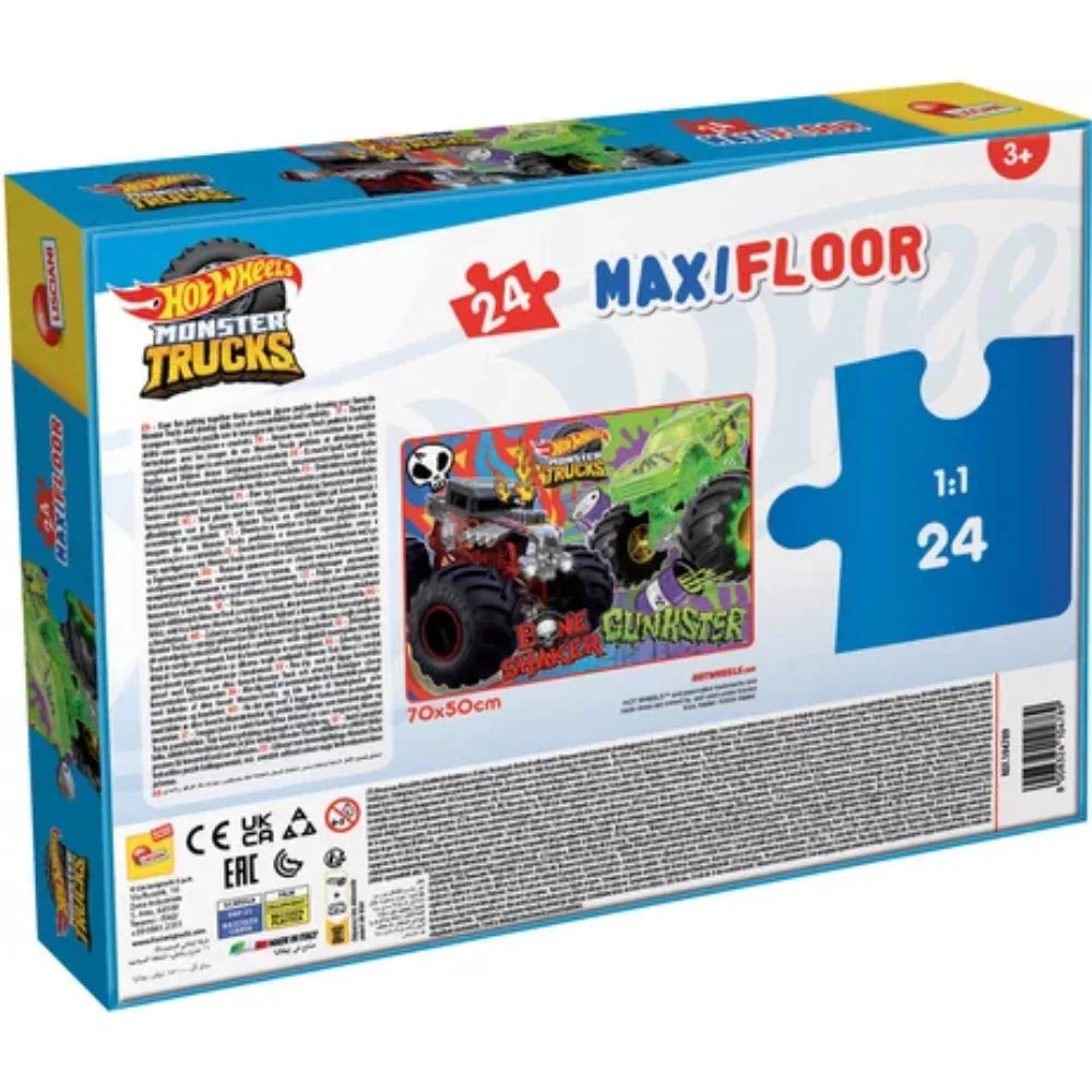 Lisciani Hot Wheels Monster Trucks Maxi Floor Puzzle - 24 Pieces