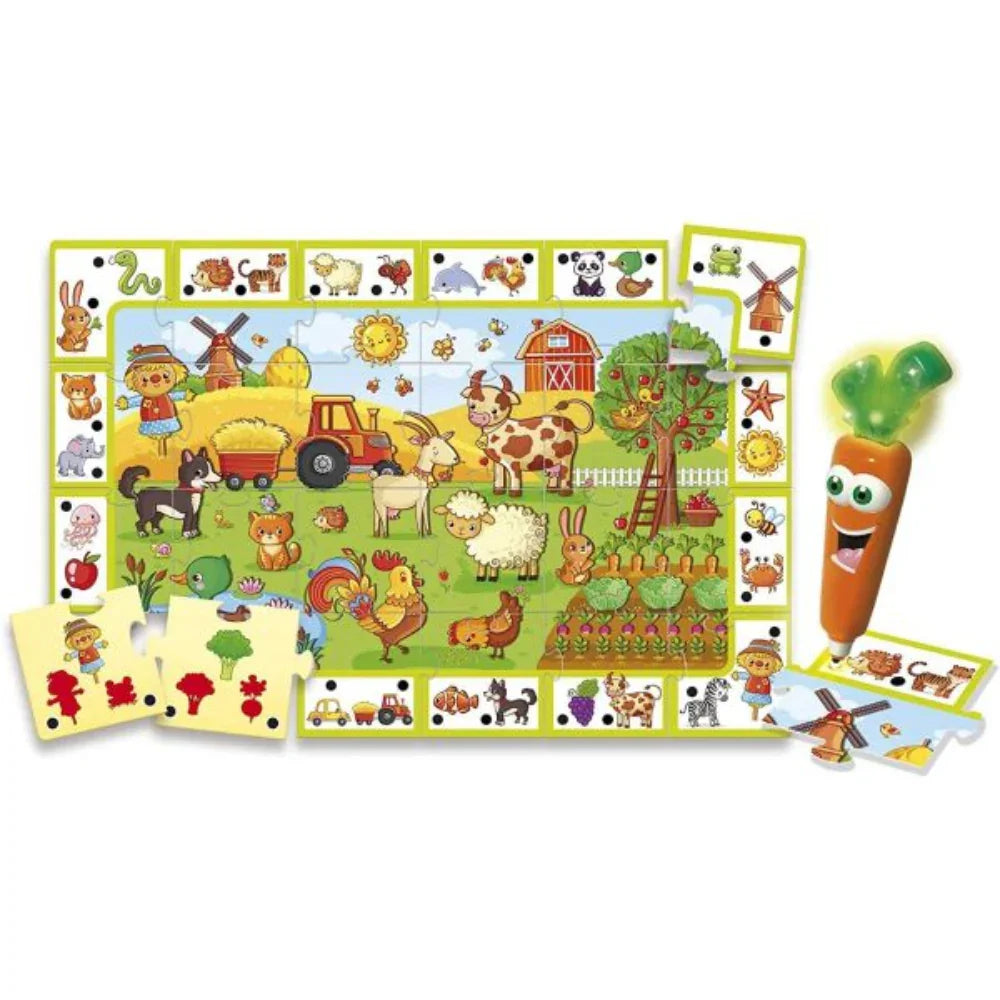 Lisciani Happy Farm Puzzle with Talking Pen